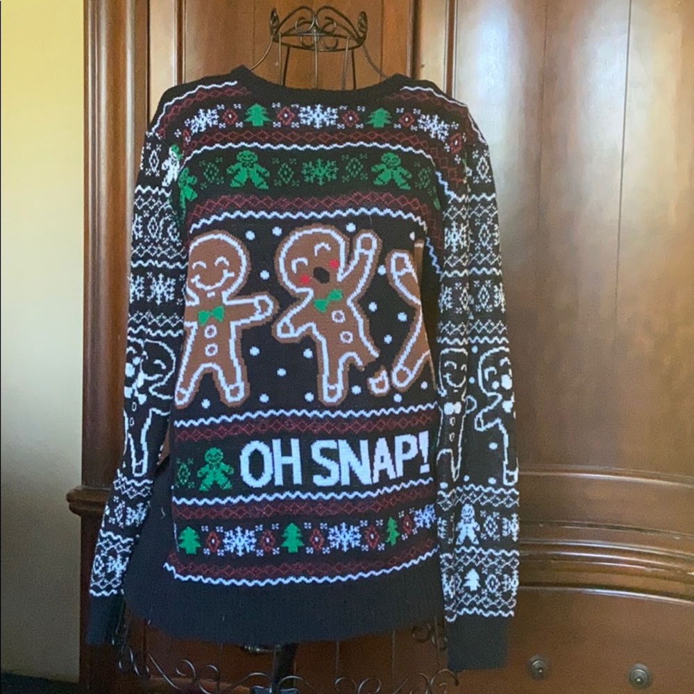 Holiday Sweater Ginger bread, Oh Snap!